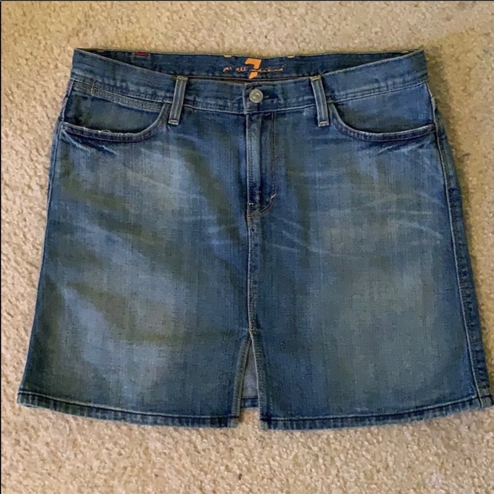 ⭐️ 3 for $15 7 For All Mankind Denim Mini Skirt
